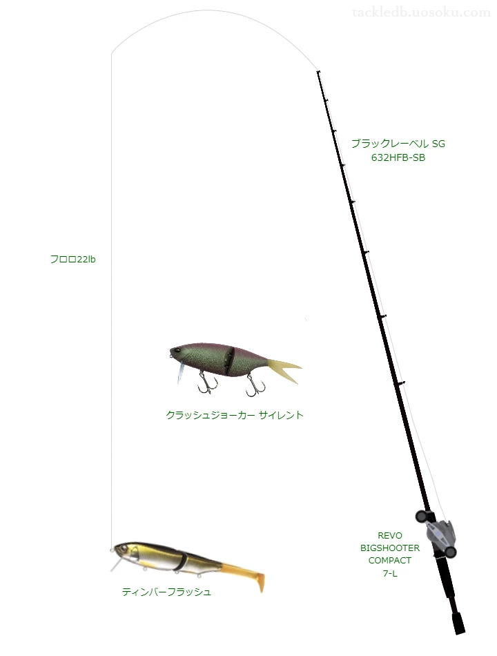 バス釣りに関するタックル、仕掛け図解