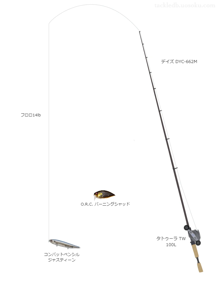 【河川】コンバットペンシル ジャスティーンを活かすバス釣りタックル【仮想インプレ】