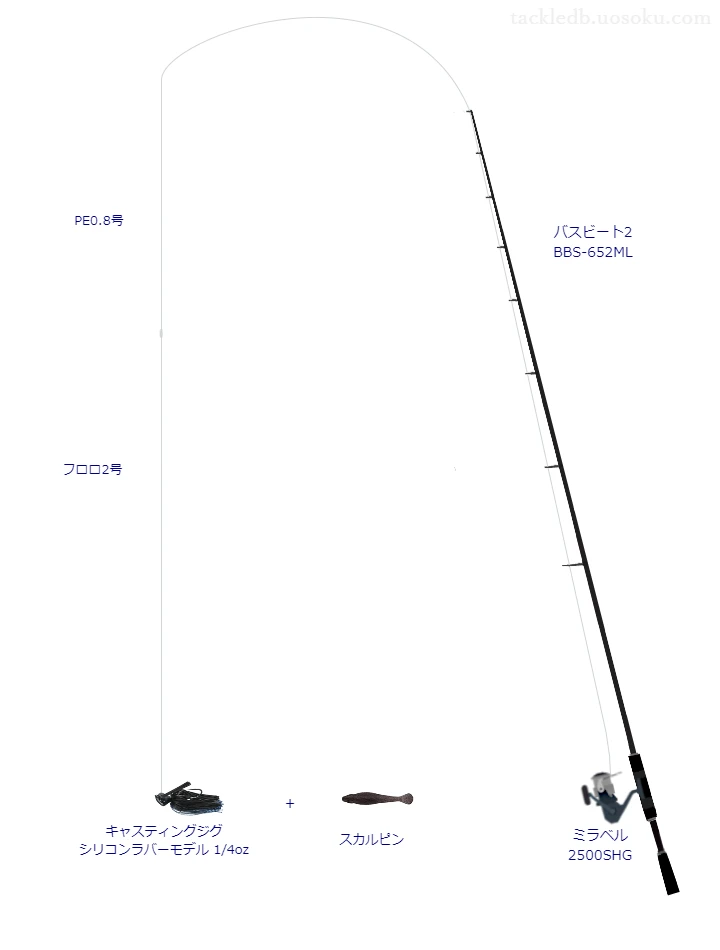 バス釣りに関するタックル、仕掛け図解