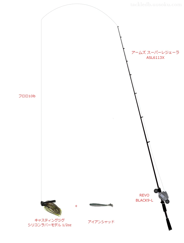 バス釣りに関するタックル、仕掛け図解