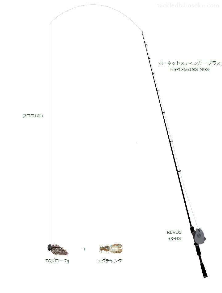 バス釣りに関するタックル、仕掛け図解