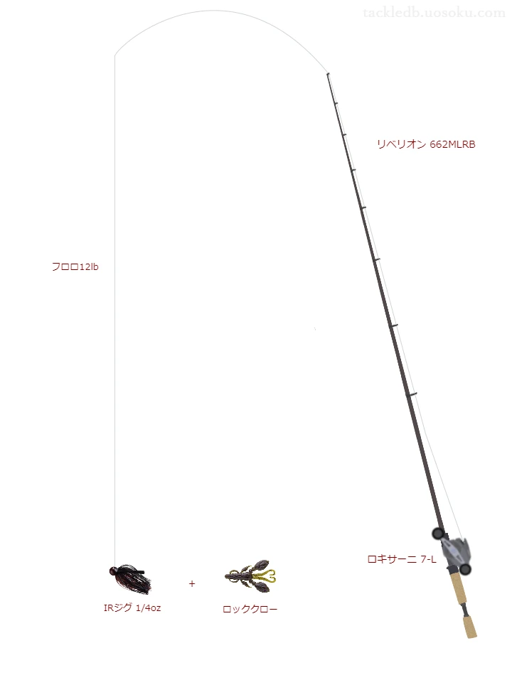 バス釣りに関するタックル、仕掛け図解