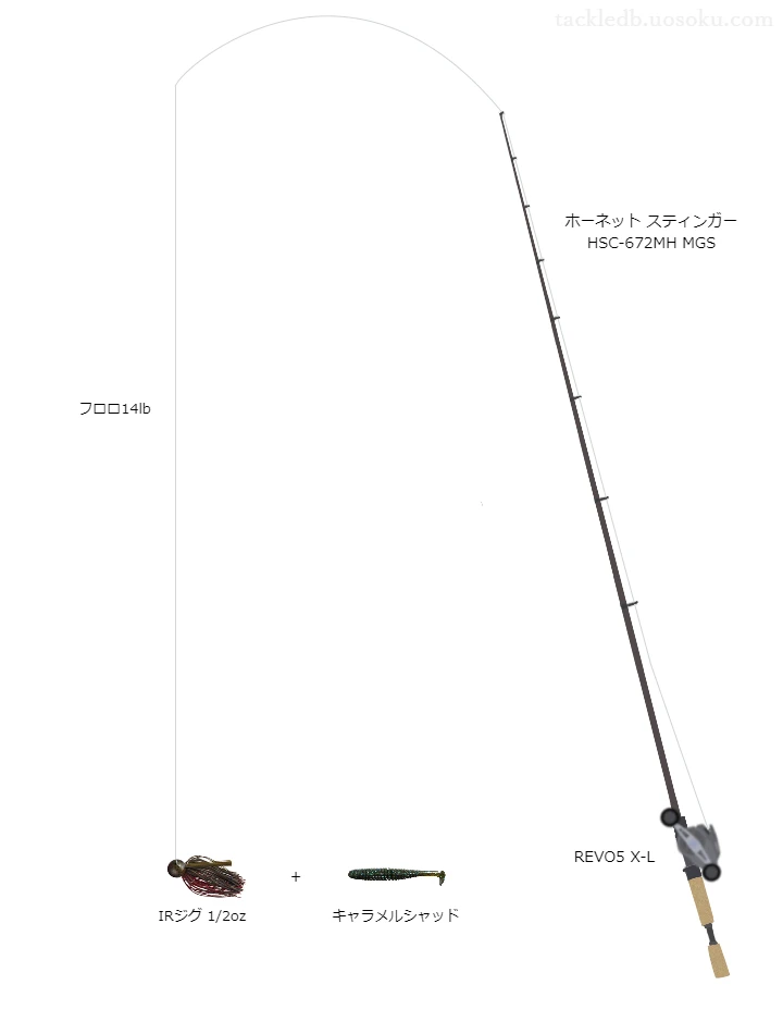 バス釣りに関するタックル、仕掛け図解