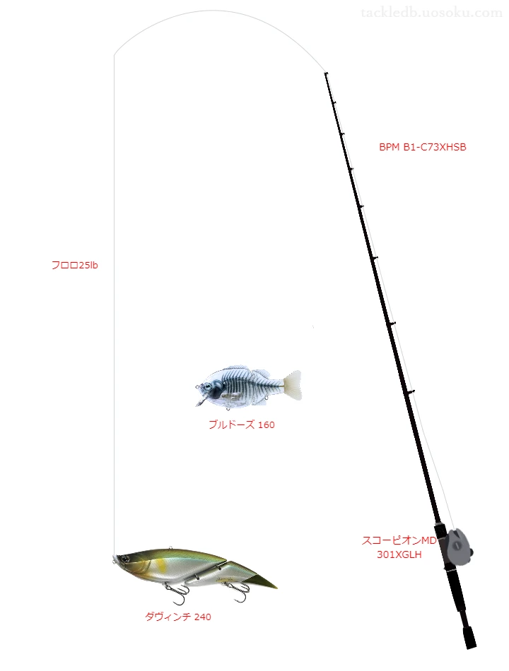 バス釣りに関するタックル、仕掛け図解