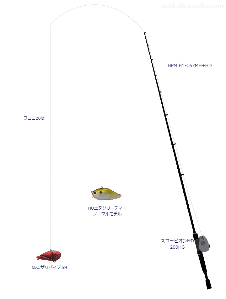 バス釣りに関するタックル、仕掛け図解