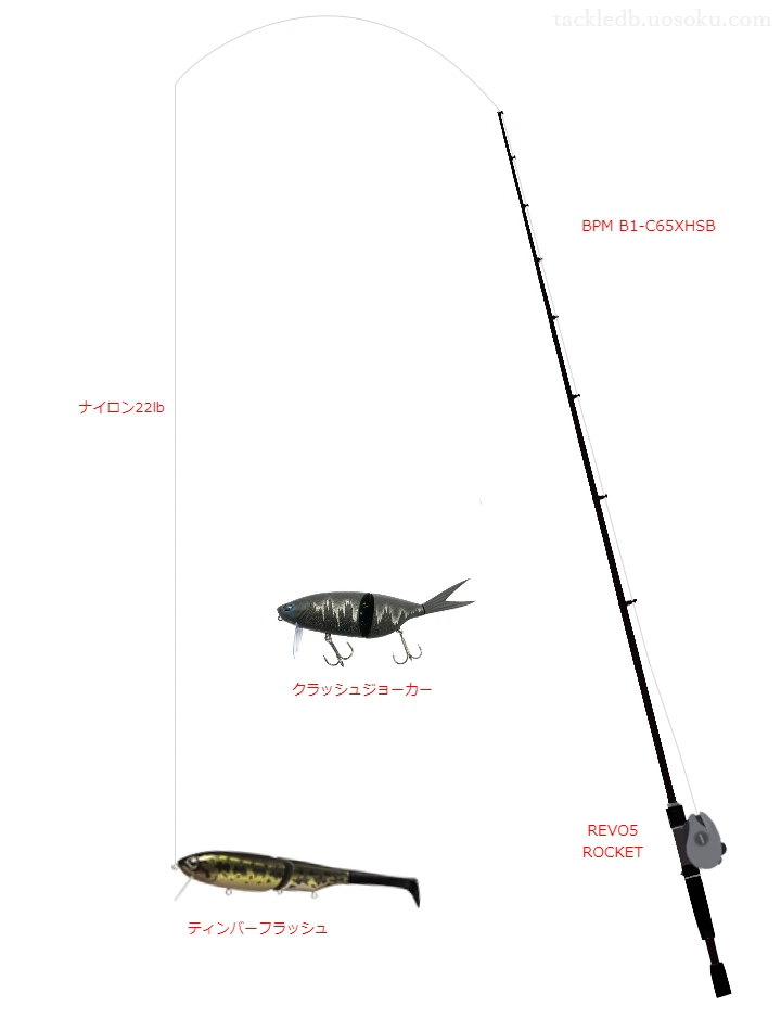 バス釣りに関するタックル、仕掛け図解