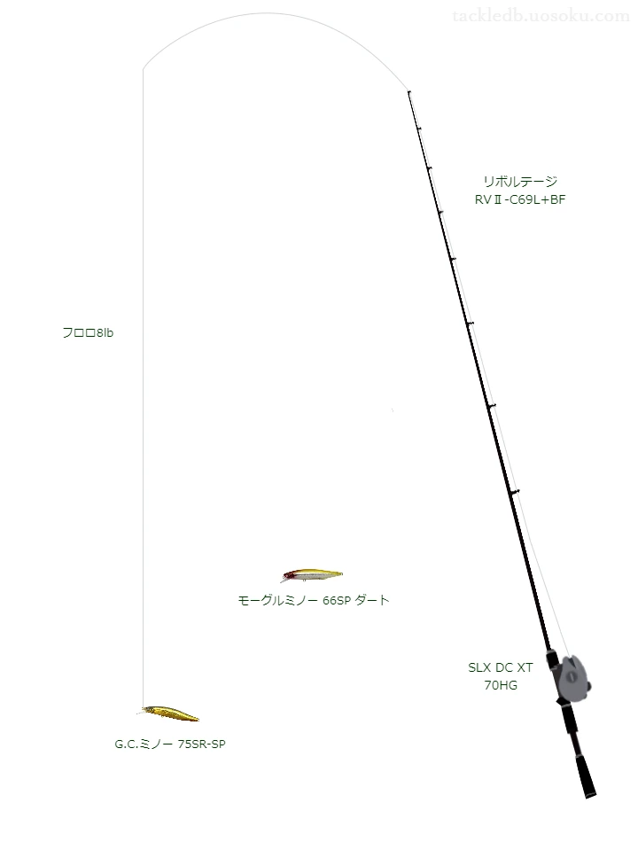 バス釣りに関するタックル、仕掛け図解