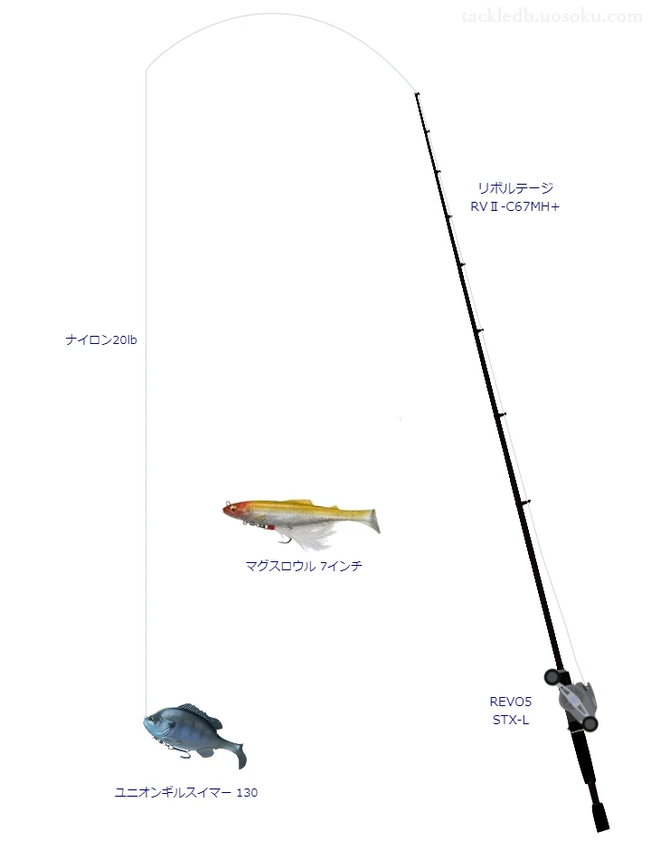 バス釣りに関するタックル、仕掛け図解