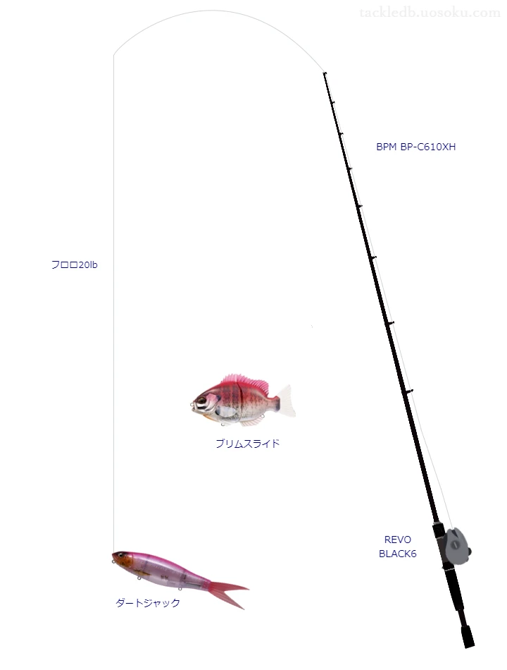 バス釣りに関するタックル、仕掛け図解