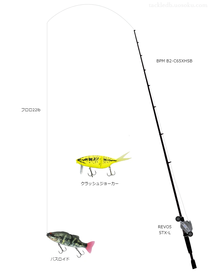 バス釣りに関するタックル、仕掛け図解