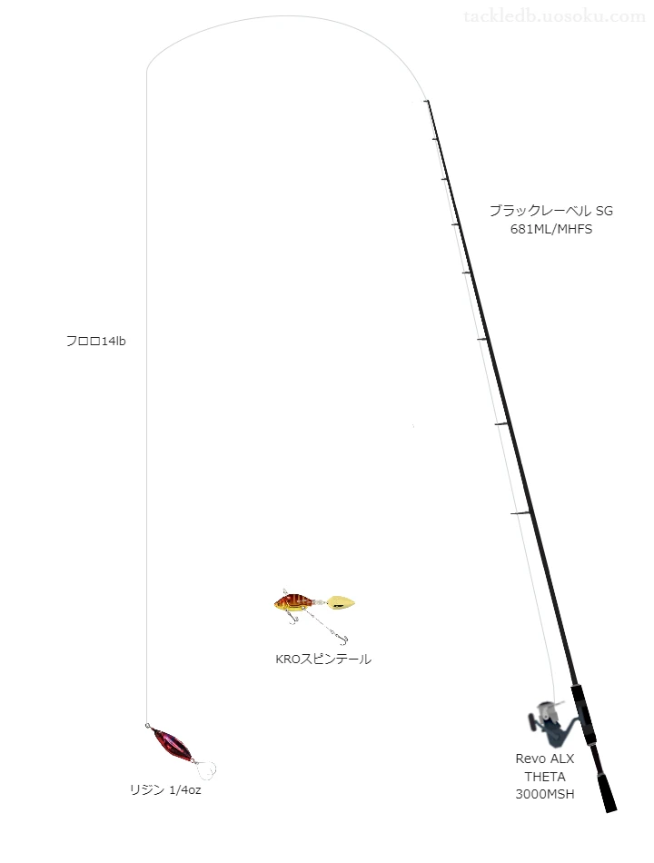 バス釣りに関するタックル、仕掛け図解