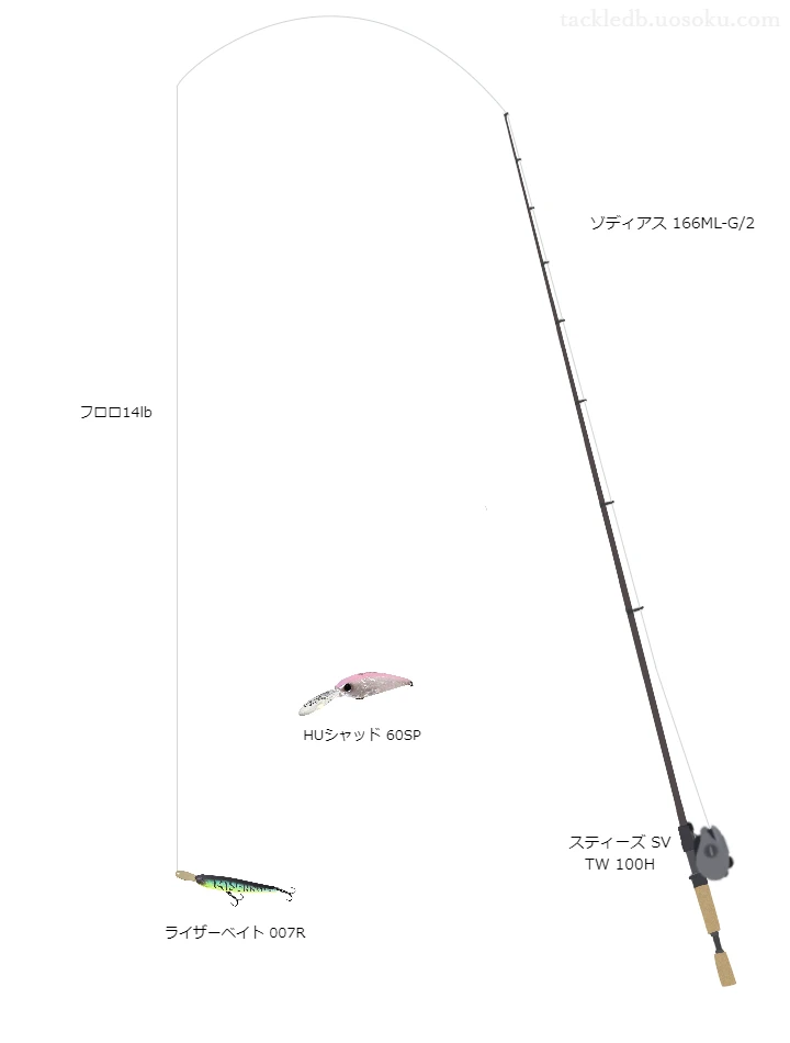 バス釣りに関するタックル、仕掛け図解