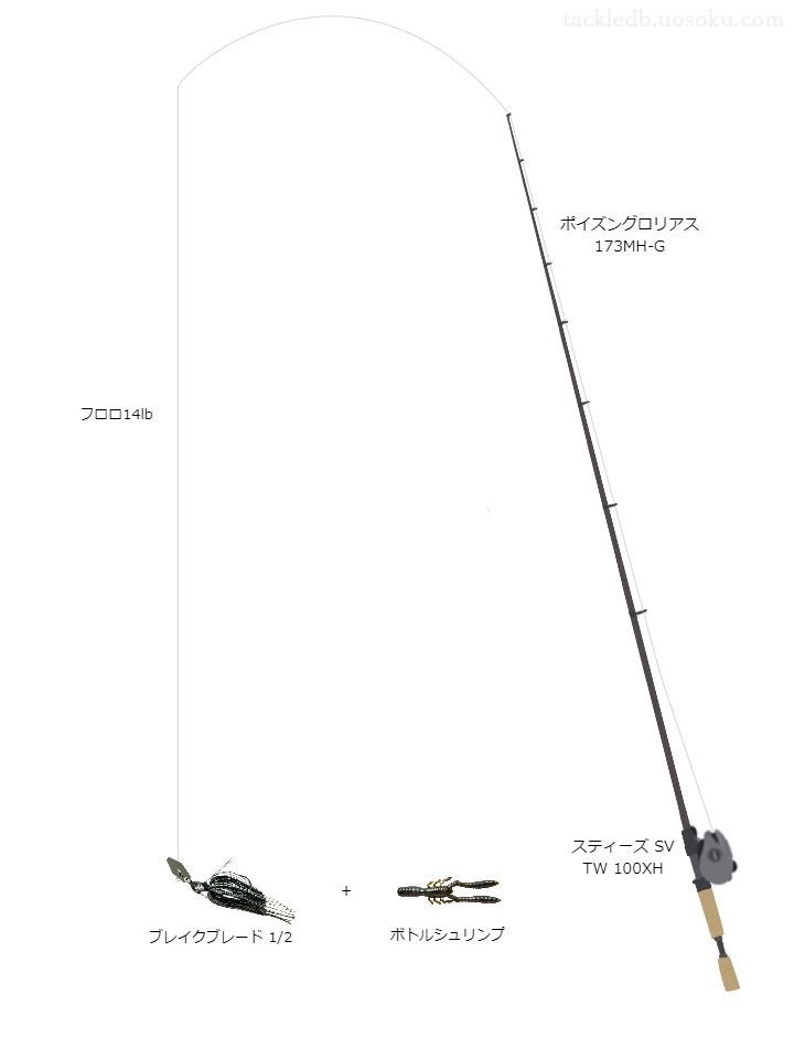 バス釣りに関するタックル、仕掛け図解