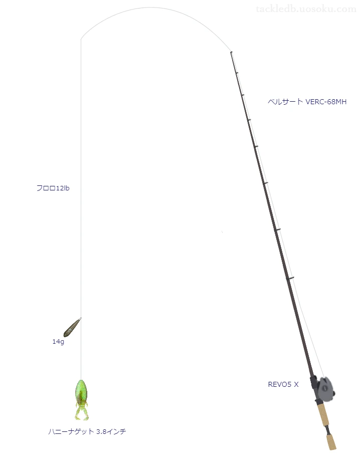 ベルサート VERC-68MHとワームによるバス釣りタックル【Vインプレ】