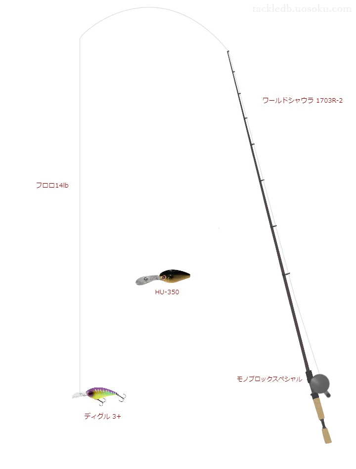 バス釣りに関するタックル、仕掛け図解