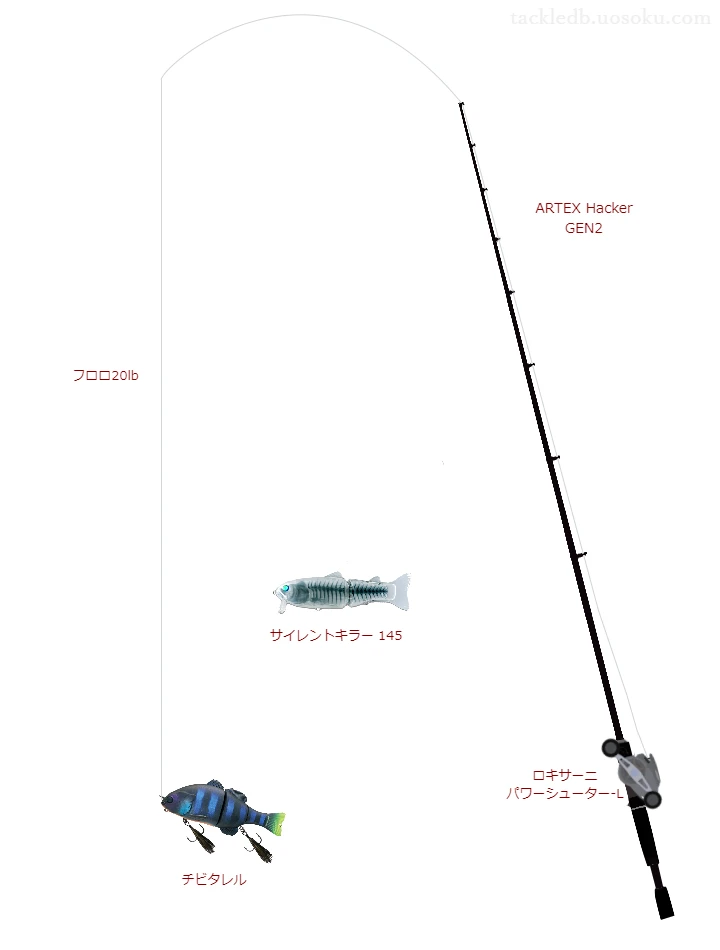 バス釣りに関するタックル、仕掛け図解