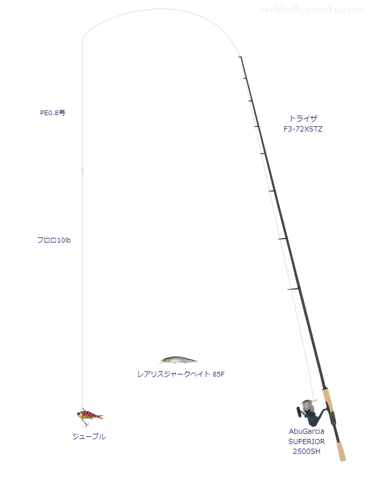 バス釣りに関するタックル、仕掛け図解