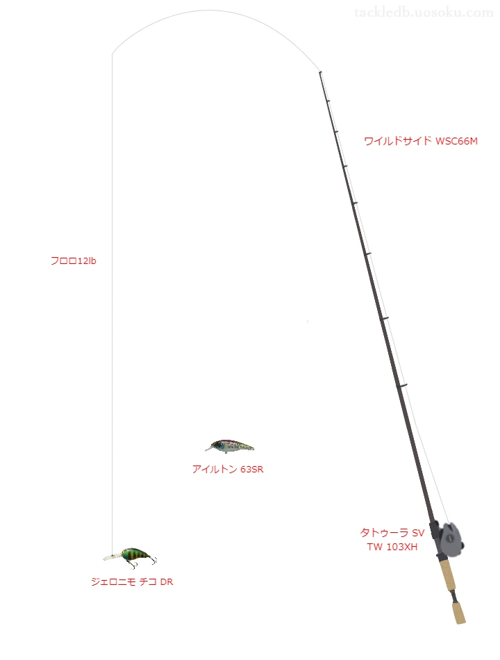 バス釣りに関するタックル、仕掛け図解