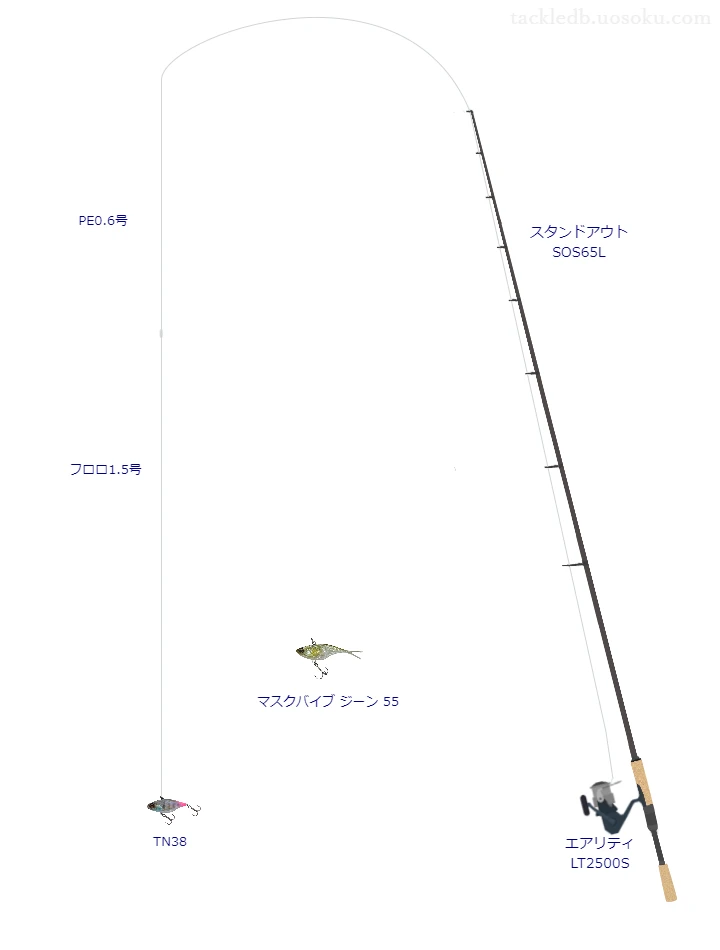 バス釣りに関するタックル、仕掛け図解