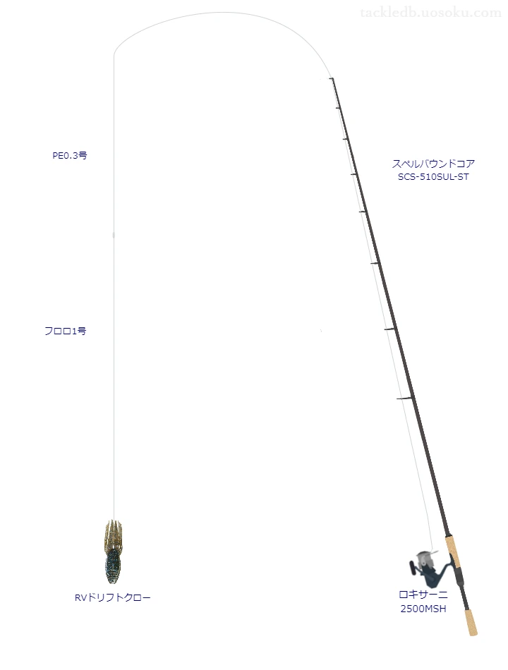 バス釣りに関するタックル、仕掛け図解