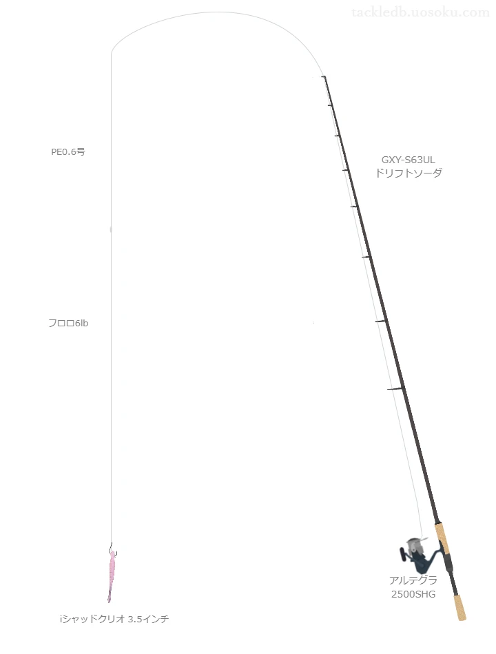 バス釣りに関するタックル、仕掛け図解