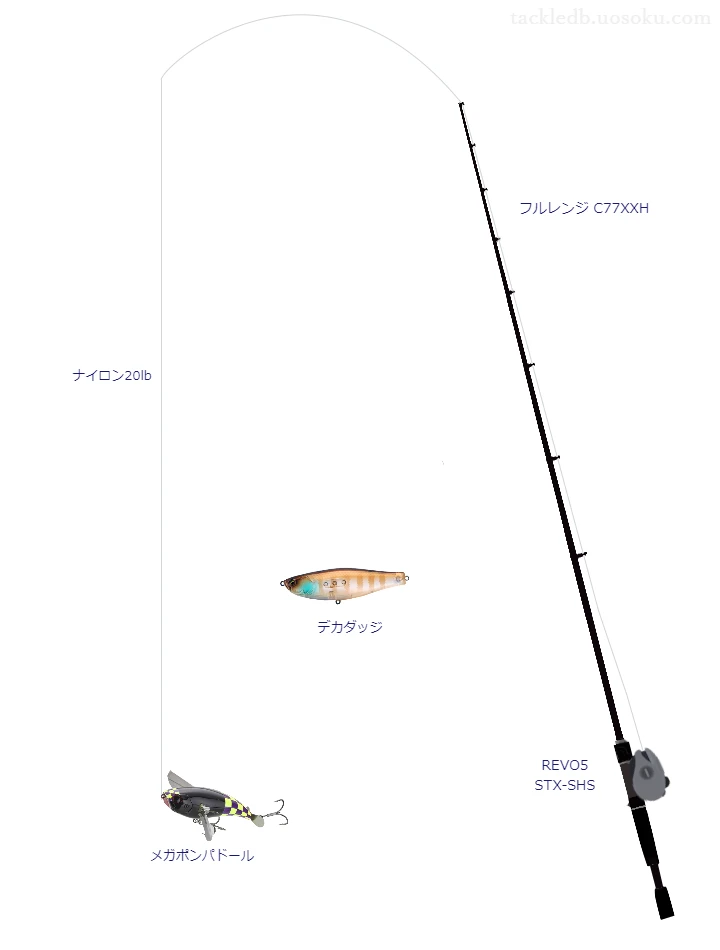 バス釣りに関するタックル、仕掛け図解