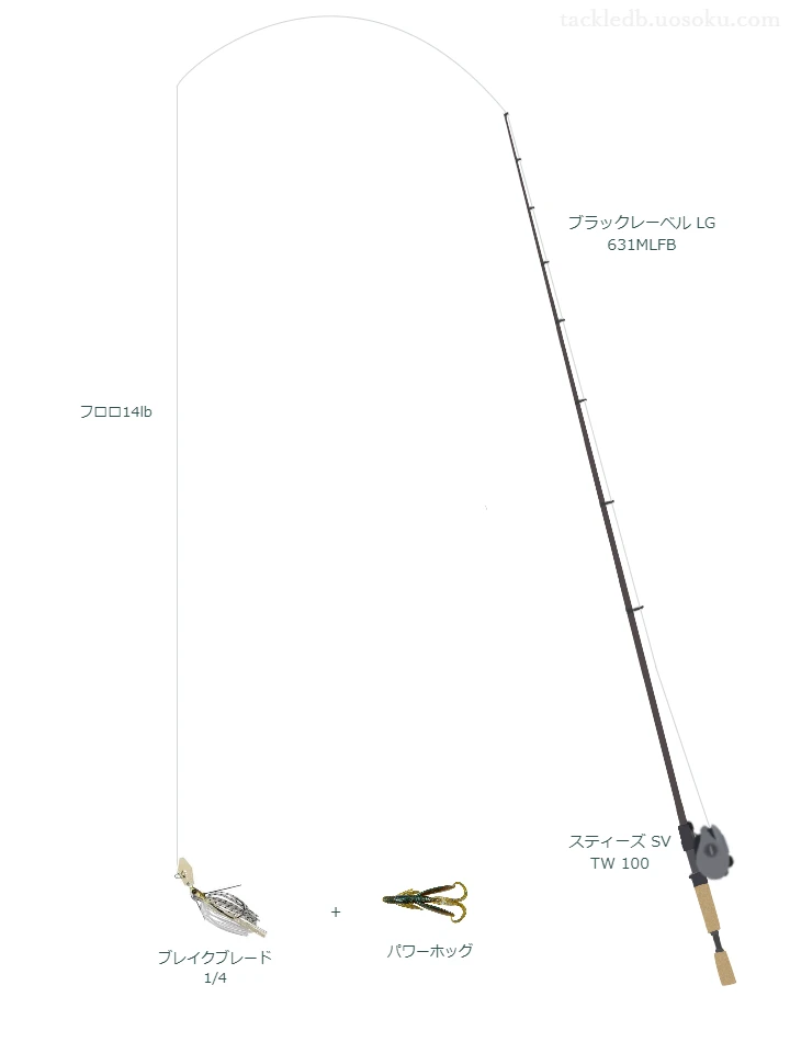 バス釣りに関するタックル、仕掛け図解