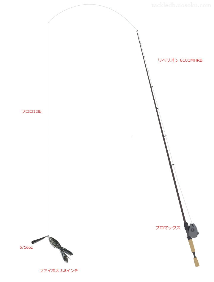 バス釣りに関するタックル、仕掛け図解