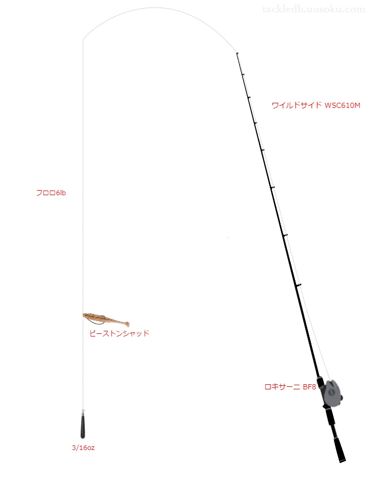 バス釣りに関するタックル、仕掛け図解