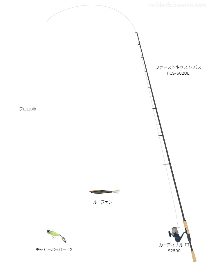 バス釣りに関するタックル、仕掛け図解