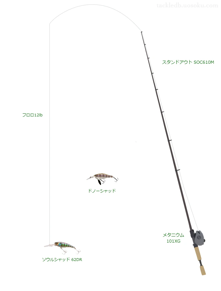 バス釣りに関するタックル、仕掛け図解