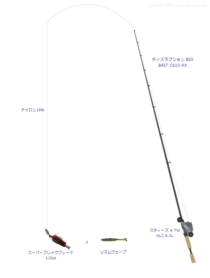 バス釣りに関するタックル、仕掛け図解