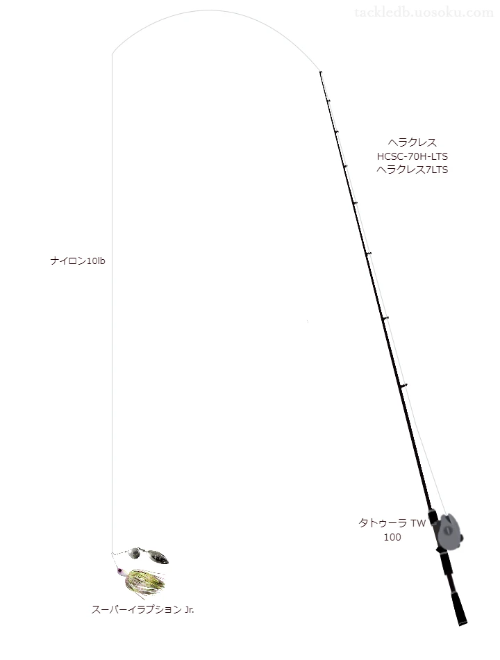 バス釣りに関するタックル、仕掛け図解