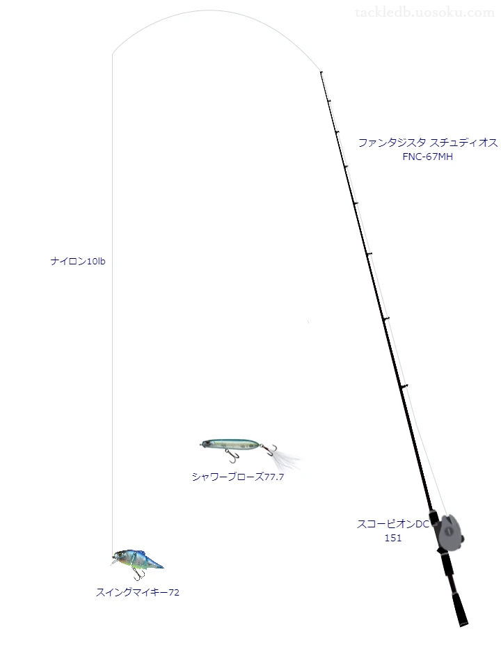 バス釣りに関するタックル、仕掛け図解