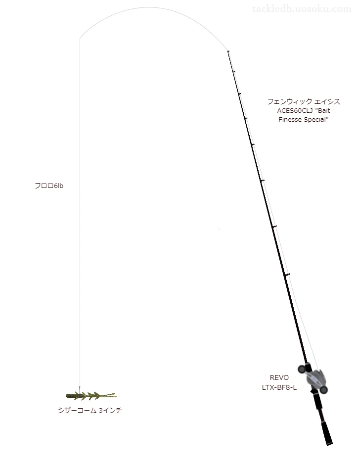 フェンウィック エイシス ACES60CLJ とワームによるバス釣りタックル【Vインプレ】