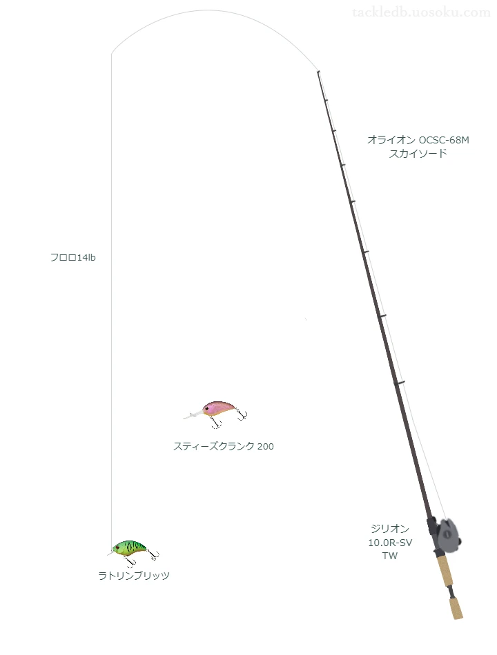 バス釣りに関するタックル、仕掛け図解