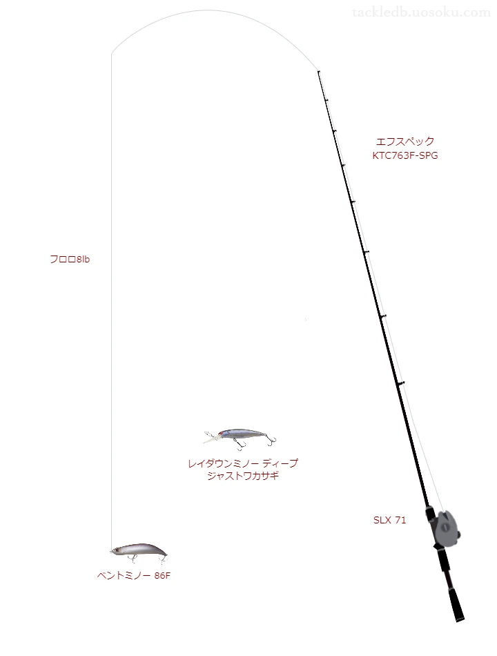 バス釣りに関するタックル、仕掛け図解