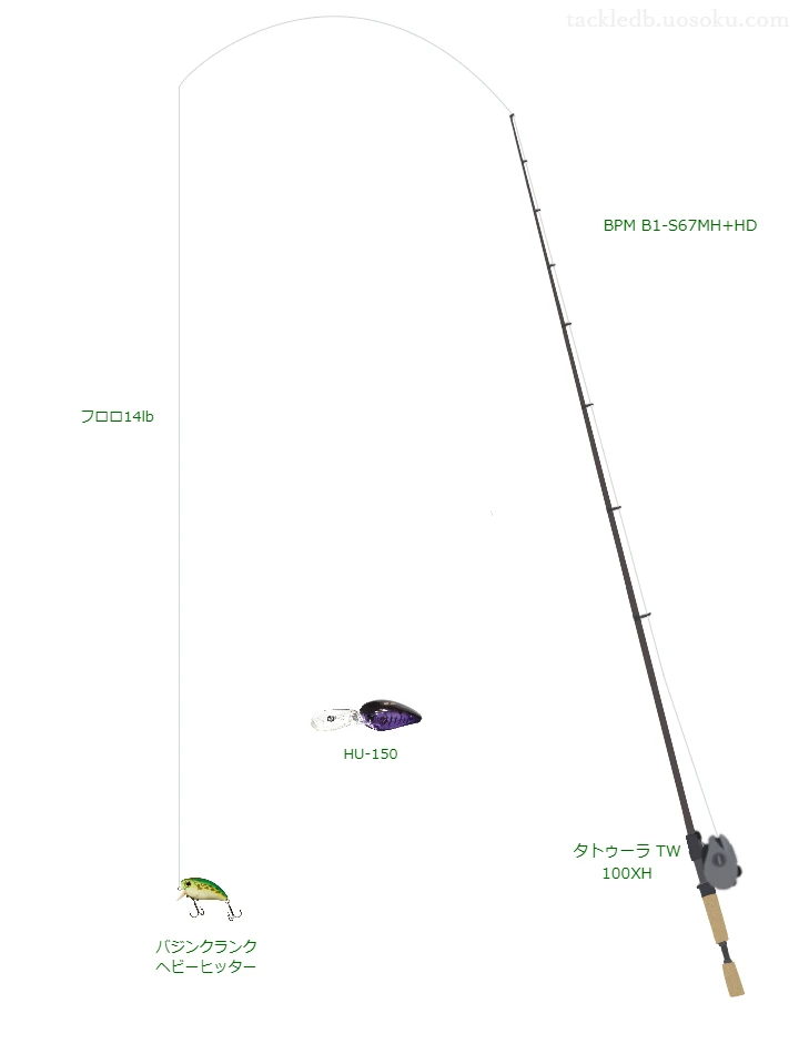 バス釣りに関するタックル、仕掛け図解