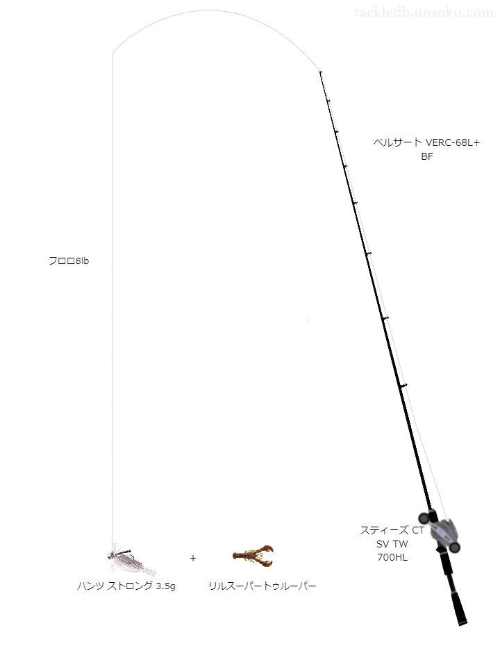 バス釣りに関するタックル、仕掛け図解