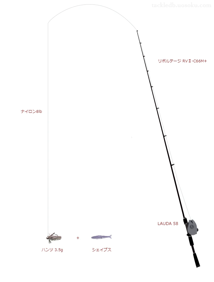 リボルテージ RVⅡ-C66M+とラバージグによるバス釣りタックル【Vインプレ】