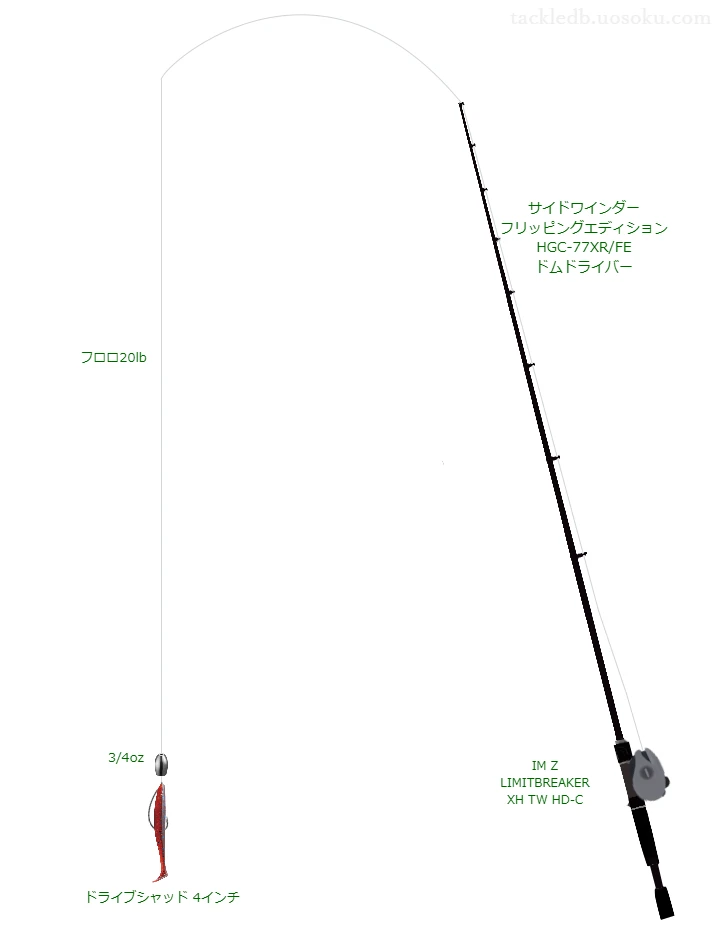 バス釣りに関するタックル、仕掛け図解