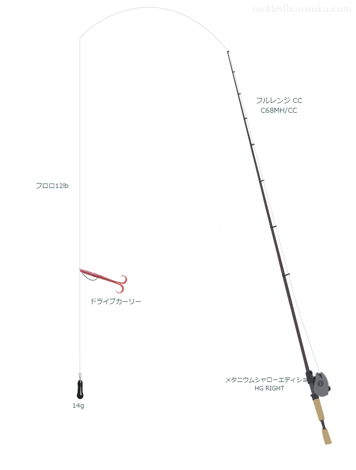 バス釣りに関するタックル、仕掛け図解