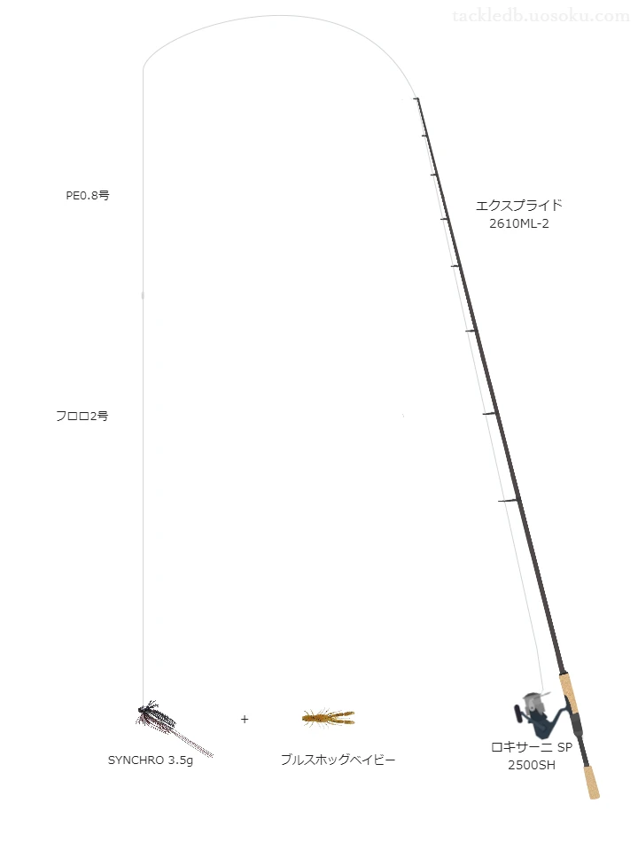 バス釣りに関するタックル、仕掛け図解