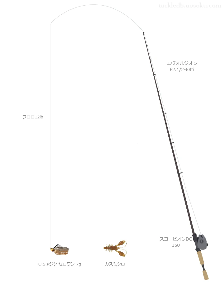 バス釣りに関するタックル、仕掛け図解