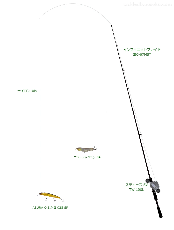 バス釣りに関するタックル、仕掛け図解