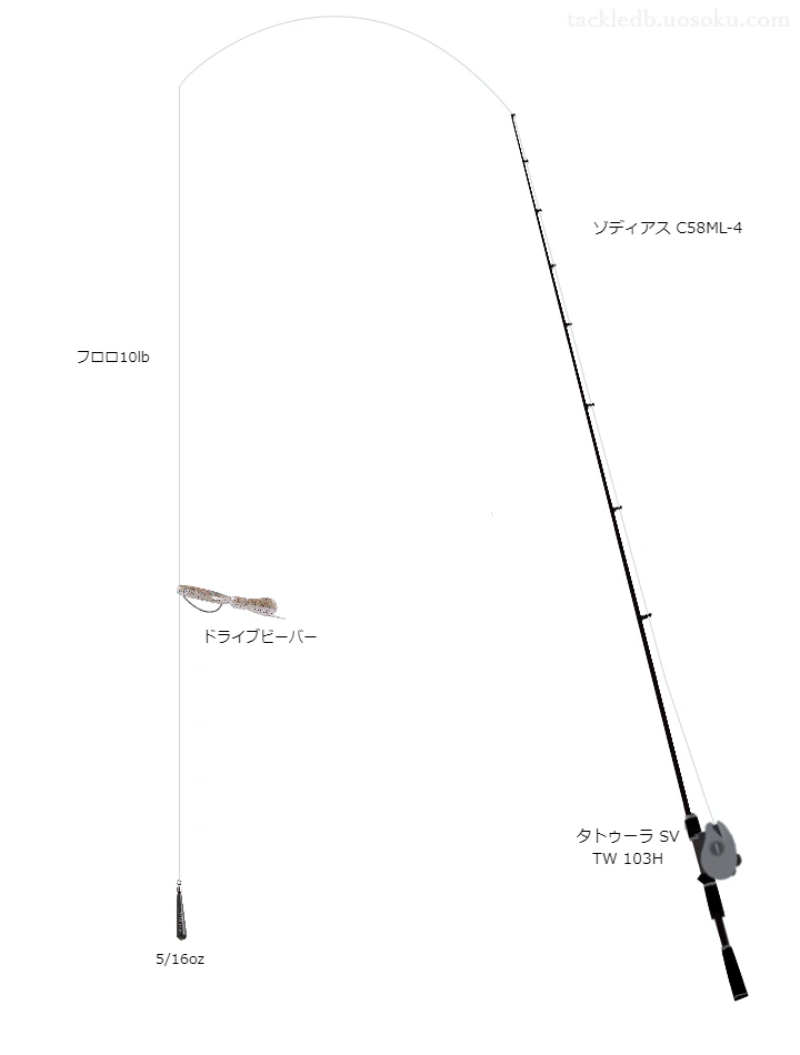 バス釣りに関するタックル、仕掛け図解