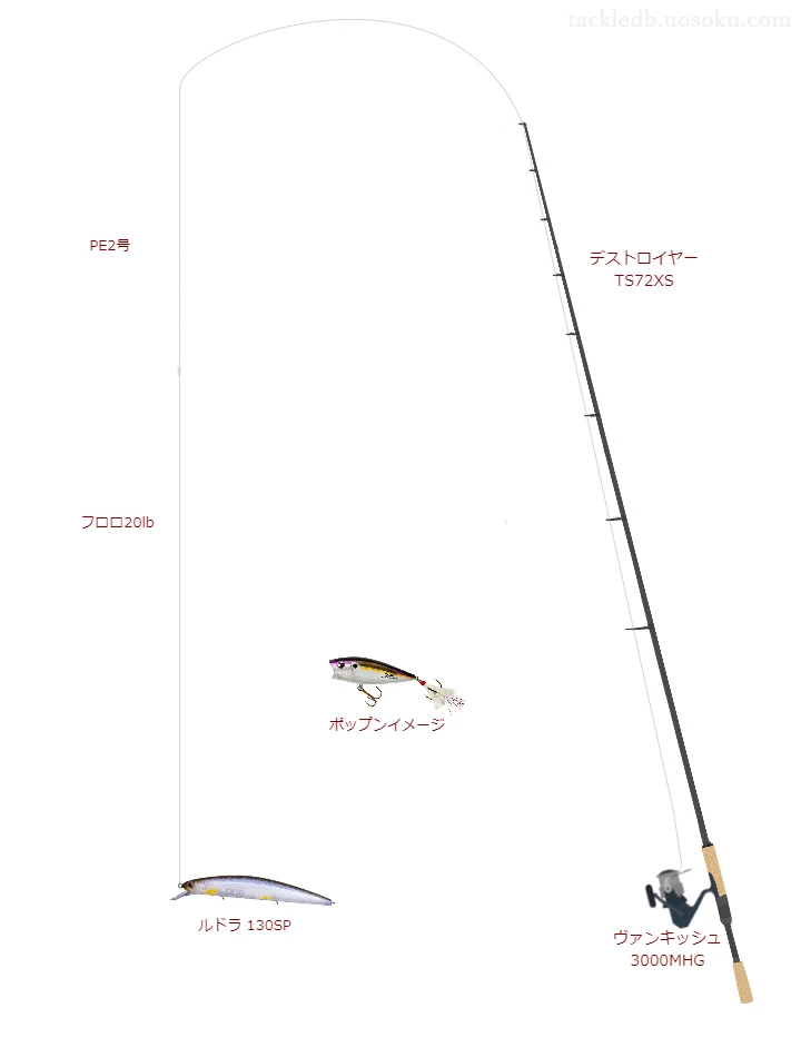 バス釣りに関するタックル、仕掛け図解