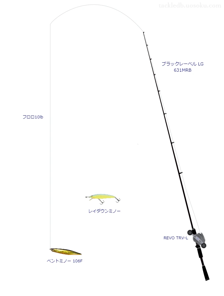 バス釣りに関するタックル、仕掛け図解