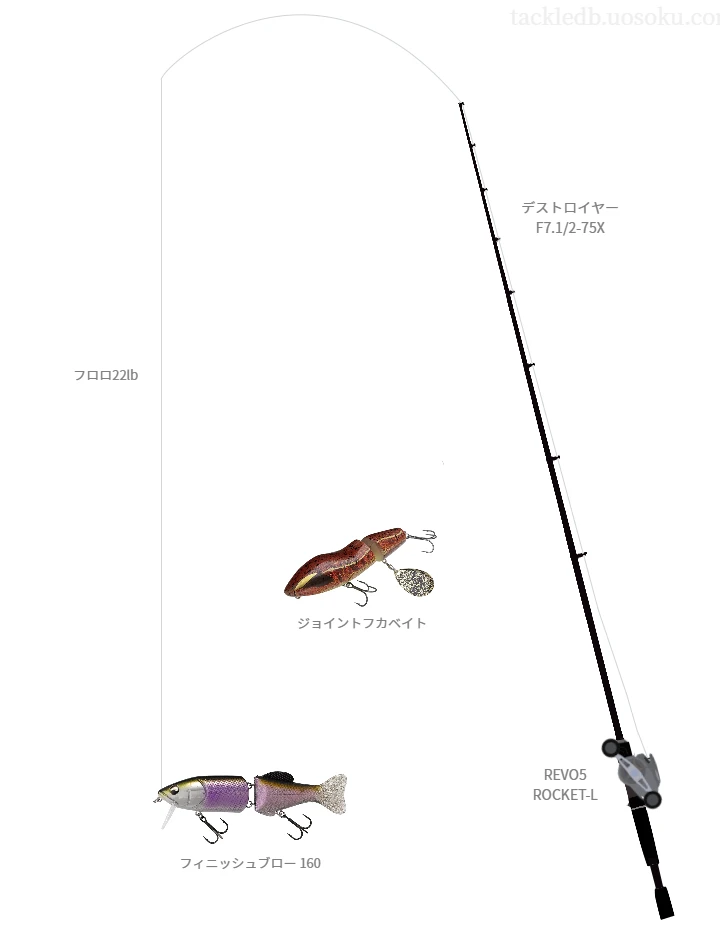 バス釣りに関するタックル、仕掛け図解