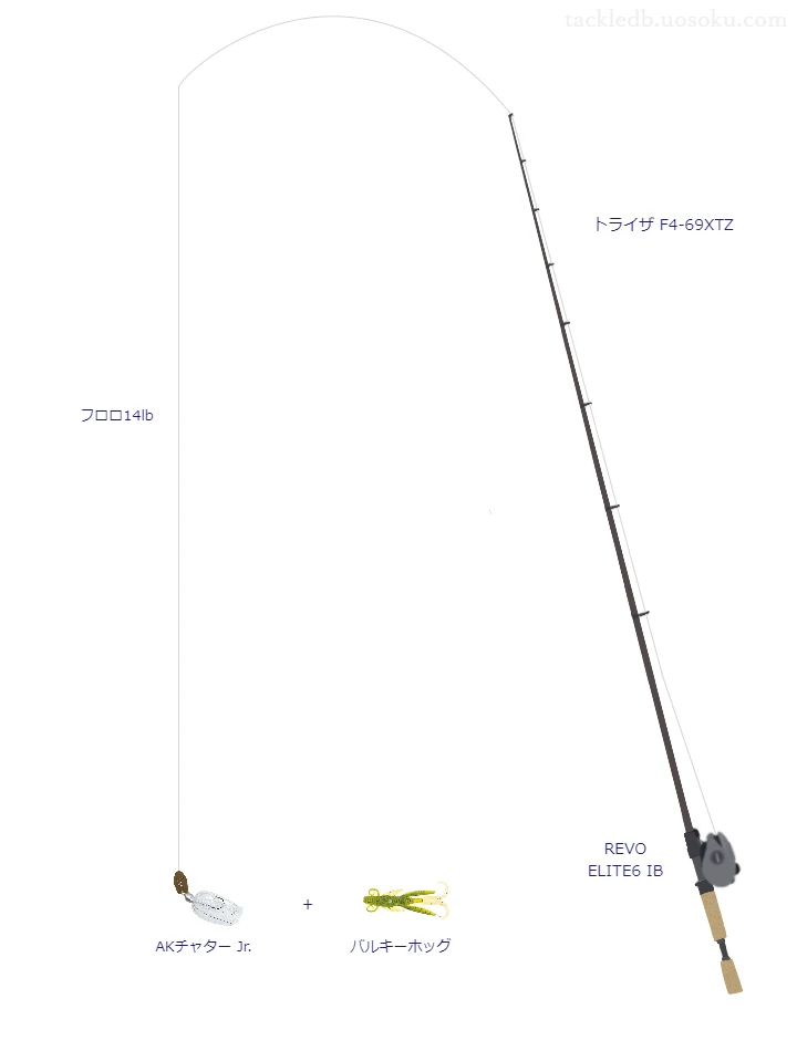 バス釣りに関するタックル、仕掛け図解